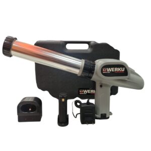PISTOLA DE SILICONA AUTOMATICA WK401800 + 2 BATERIAS + CARGADOR + MALETIN * A ESTRENAR