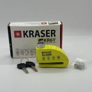 CANDADO CON ALARMA KRASER KR6Y CON CAJA COMPLETA