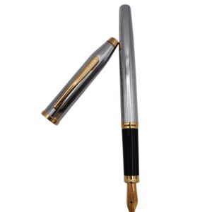 PLUMA ESTILOGRÁFICA CROSS MEDALLIST CROMO Y ORO 23K
