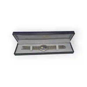 RELOJ MAURICE LACROIX FASE LUNAR 05962 ESFERA AZUL CORREA METALICA + CAJA + ESLB