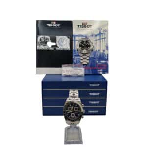 RELOJ TISSOT PRS 516 CRONOGRAPH ESFERA AZUL + ESLABONES + DOCUMENTACION + CAJA