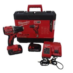 TALADRO PERCUTOR MILWAUKEE M18 BLPDRC CON CARGADOR + 2 BATERIAS A ESTRENAR