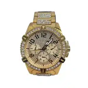 RELOJ DORADO GUESS W0799G2+CAJA+ESLABONES