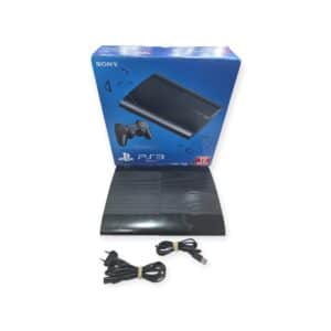 CONSOLA SONY PS3 SUPER SLIM 12GB  + CABLEADO+CAJA (SIN MANDO)