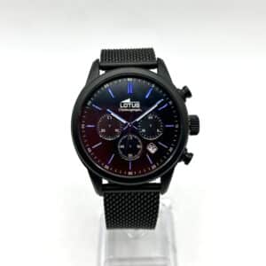 RELOJ LOTUS 18700 ESFERA NEGRA Y AZUL