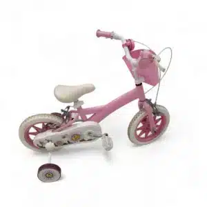 BICICLETA INFANTIL ROSA CON RUEDINES