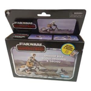 STAR WARS THE MANDALORIAN KENNER SPEEDER BIKE SCOUT TROOPER GROGU A ESTRENAR