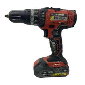 TALADRO ATORNILLADOR STAYER  PERCUTOR A BATERÍA 18V, 2 BAT. 2.0AH PROFESIONAL