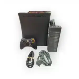 CONSOLA MICROSOFT XBOX 360 120GB NEGRA + CABLES + MANDO