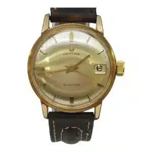RELOJ CERTINA BRISTOL 195 CORREA CUERO ESFERA DORADA