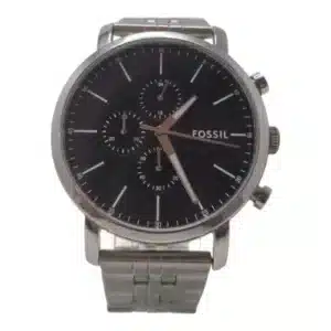 RELOJ FOSSIL CHORNOGRAPH BQ2328IE ESFERA NEGRA ACERO
