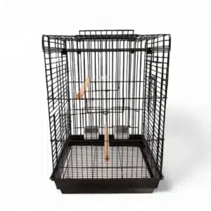 JAULA PARA PAJAROS NEGRA 57x39