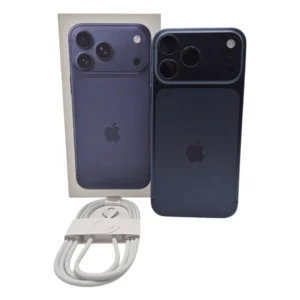IPHONE 17 PRO MAX 512GB AZUL SALUD BATERIA 100% + CABLE +CAJA