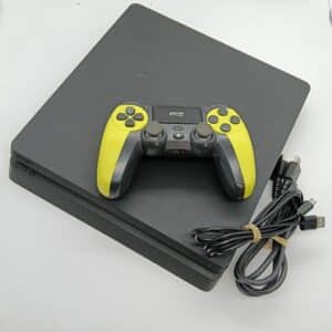 CONSOLA PS4 SLIM 500GB CON MANDO GENERICO Y CABLES
