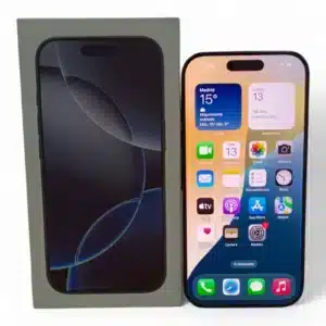 IPHONE 16 PRO 128GB TITANIO BATERIA 100% + CARGADOR + CAJA