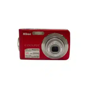 CÁMARA DIGITAL COMPACTA NIKON COOLPIX S210 8MPX ROJA (PANTALLA AMARILLENTA)