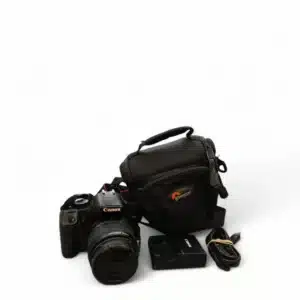 CAMARA REFLEX CANON EOS 450D + OBETIVO 18-55MM +  CARGADOR Y FUNDA