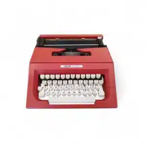 MAQUINA DE ESCRIBIR OLIVETTI COLLEGE ROJA + FUNDA