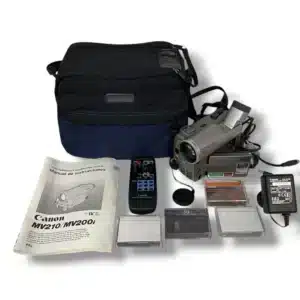VIDEOCAMARA CANON DIGITAL MV210 + CARGADOR + MANUAL + ACC + FUNDA