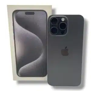 IPHONE 15 PRO MAX 512GB SALUD DE BATERIA 85% TITANIO NEGRO +CAJA