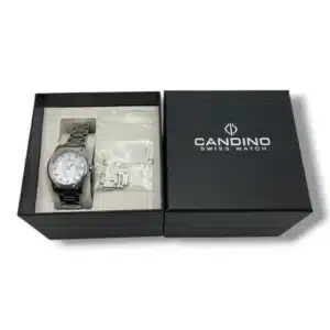 RELOJ CANDINO C4738 CORREA METALICA + CAJA + ESLABONES