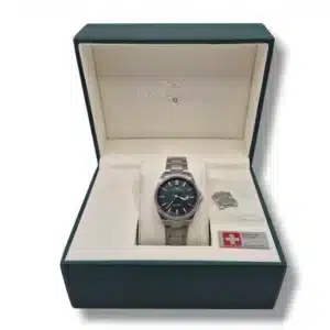 RELOJ SANDOZ 83000-0622 ESFERA VERDE * A ESTRENAR *+ CAJA + CERTIFICADO + ESLABONES