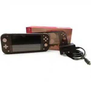 CONSOLA NINTENDO SWITCH LITE NEGRA + CAJA Y CARGADOR