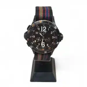 RELOJ HAMILTON H745920 CORREA NEGRO-AZUL ESFERA NEGRA