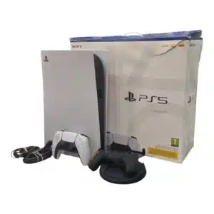 CONSOLA SONY FAT PS5 825GB + MANDO CON FUNDA + CABLES + BASE + CAJA