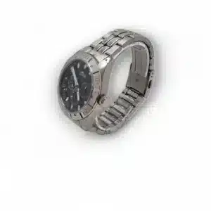 RELOJ LOTUS 15814 CORREA METALICA ESFERA NEGRA + ESLABONES + CAJA