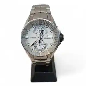 RELOJ FESTINA 45MM F16652/1 ESFERA BLANCA/CORREA METAL