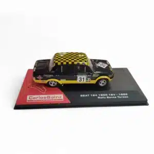 MAQUETA COCHE CARLOS SAINZ COLLECTION SEAT 124 1800 16V 1982 1:43