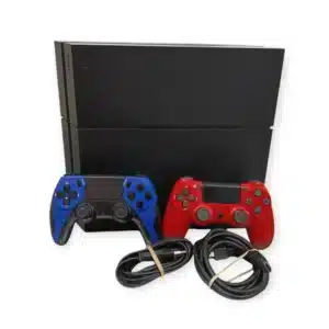 CONSOLA SONY PLAYSTATION 4 FAT 1TB CON CABLES Y 2 MANDOS