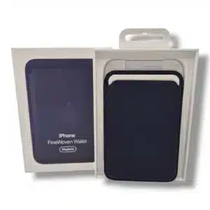 CARTERA DE TRENZADO FINO CON MAGSAFE PARA IPHONE AZUL *A ESTRENAR*