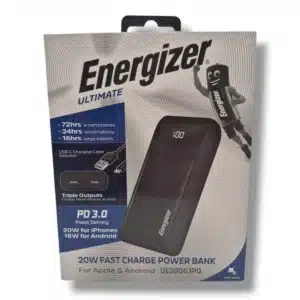 CARGADOR POWER BANK ENERGIZER ULTIMATE UE20063PQ 20000W 20W/18W *A ESTRENAR*