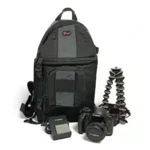 CAMARA CANON 450D + OBJETIVO EF 50MM F1.8 II + FUNDA LOWEPRO + TRIPODE GORILA + CARGADOR + 2 BATERIAS