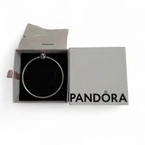 PULSERA PANDORA MOMENTS RÍGIDA CIERRE MORDISCO STITCH DE DISNEY 591683C01 + CAJA