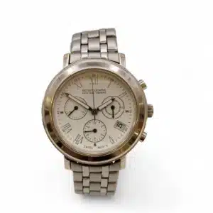 RELOJ DE CUARZO BATISTE GENEVE ORIGINAL CHRONO + CAJA + CORREAS