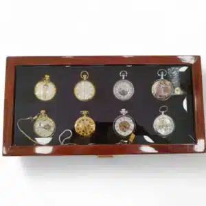 COLECCION DE RELOJES DE BOLSILLO DE EPOCA 8 RELOJES + ESTUCHE