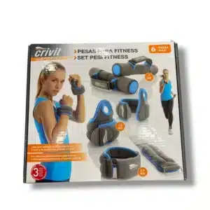 PESAS PARA FITNESS 6 PIEZAS CRIVIT + CAJA