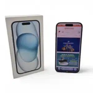 IPHONE 15 128GB SALUD BATERIA 87% AZUL + CAJA