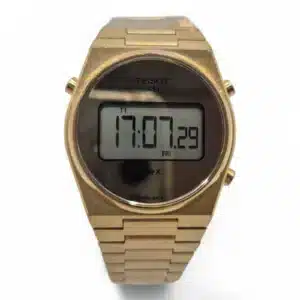 RELOJ DIGITAL TISSOT PRX T137263A CRISTAL SAFIRO DORADO