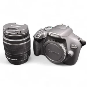 CAMARA REFLEX CANON EOS 2000D + OBJETIVO CANON 18-55MM + FUNDA