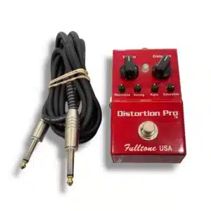 PEDAL DE GUITARRA DISTORTION PRO FULLTONE USA ROJO + CABLE