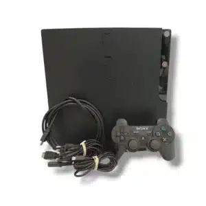 CONSOLA PS3 SLIM 320GB NEGRO  + MANDO + CABLES