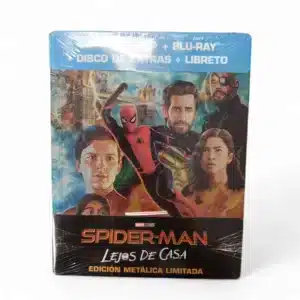 PELICULA BLU-RAY 3D SPIDER-MAN LEJOS DE CASA EDICION LIMITADA METALICA
