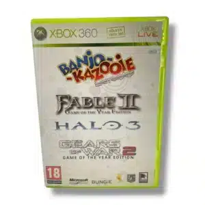 VIDEOJUEGO X360  FABLE II + HALO 3 + GEARS OF WAR 2
