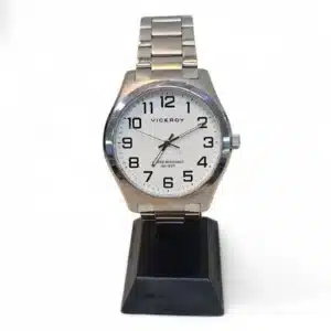 RELOJ VICEROY 40513 ESFERA BLANCA/CORREA METAL + CAJA + ESLABONES