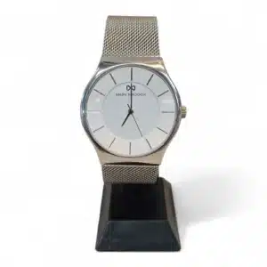 RELOJ MARK MADDOX HM0012 ESFERA BLANCA/ CORREA METAL