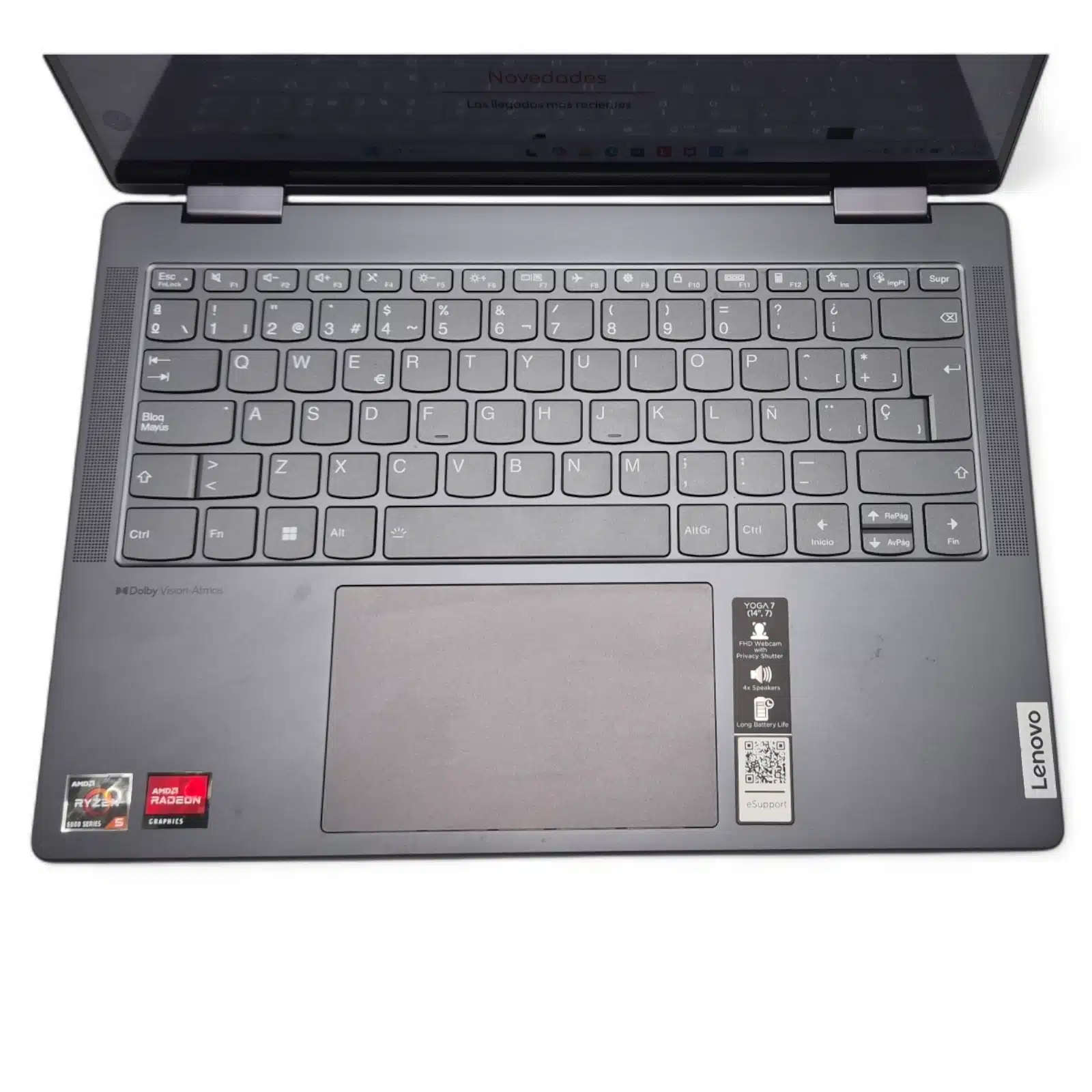 Portatil Lenovo Yoga 7 14ARV7 Ryzen 5-6600U 512GB 8GB + Cargador — foto 3